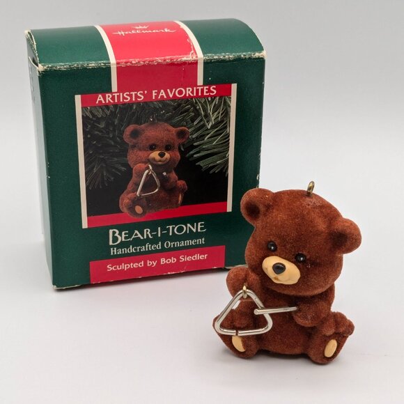 Hallmark Keepsake Bear-I-Tone Handcrafted Ornament 1989 - Picture 2 of 10